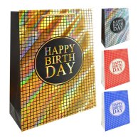 Пакет подарочный бумажный L "Happy birthday" (ST01602-L)