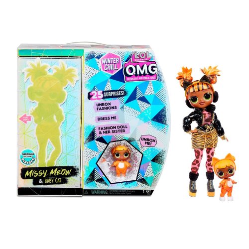 Игровой набор с куклой L.O.L. Surprise! серии O.M.G Winter Chill" – Леди-Китти"