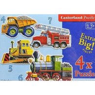 Пазлы Castorland 4х1(4,5,6,7) "Грузовой транспорт"