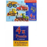 Пазлы Castorland 4х1(4,5,6,7) "Грузовой транспорт"