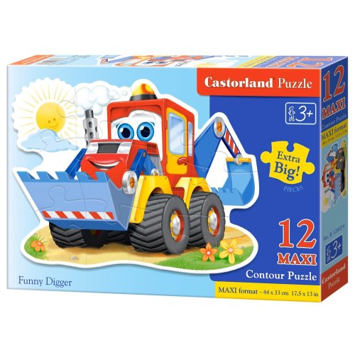 Пазли Castorland 12maxi эл. забавный экскаватор B-120024