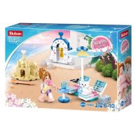 Конструктор SLUBAN пляж, шезлонги, фигурки (M38-B0862)