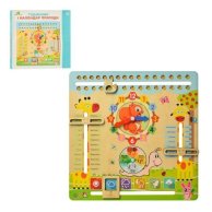 Деревянная игрушка Игра  часы,календарь природы MD 2063