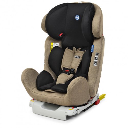 Автокресло El CaminoME 1041 BRAVO ISOFIX Beige Black
