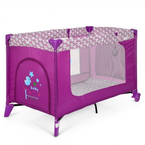 Манеж ME 1016 SAFE Purple Flowers