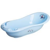 Ванночка Maltex Ocean & sea с пробкой и с противоскользящим ковриком blue 5504