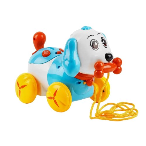 Интерактивная игрушка Каталка-собачка сенсорная, 22 см YL617B