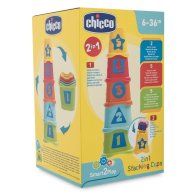 Игрушка Chicco Пирамидка-сортер Stacking Cups 2в1 09373.00