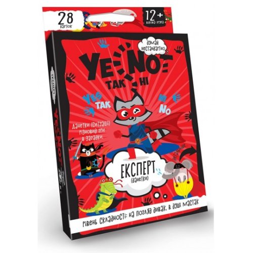 Карточная игра "YENOT данетки" укр.