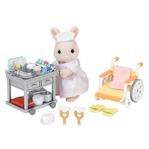 Sylvanian Families Медсестра с креслом-каталкой (5094)