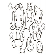 Водная раскраска. Игрушки (укр) (Л734011У)