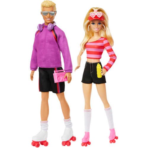 Набор кукол Mattel Барби и Кен На роликах вдвоем Barbie HXK90