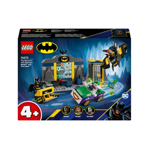Конструктор Lego DC Super Heroes Пещера Бэтмена с Бэтменом, Бэтгерл и Джокером, 184 детали 76272