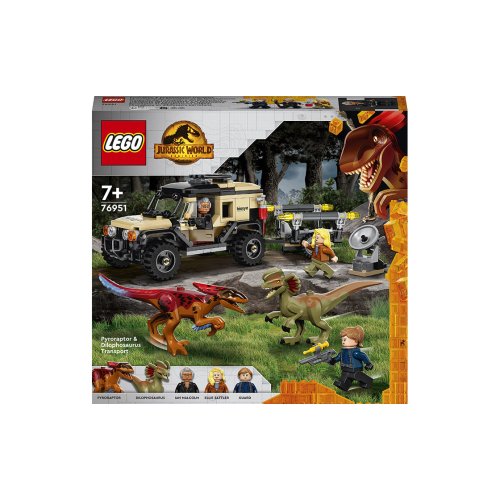 Конструктор Lego Jurassic World Перевозка пирораптора и дилофозавра, 254 детали 76951