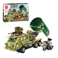 Конструктор Qman военный, транспорт, фигурки, 388дет (21012Q)