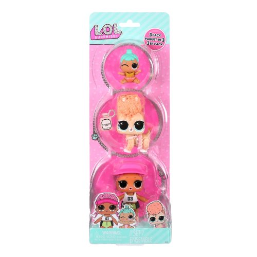 Набор фигурок L.O.L. Surprise! OPP Tot + Pet + Lil Sis Спайки, Китти, Лил Дженни 987895