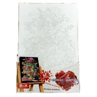 Креативная творчество "Роспись на полотне" Canvas Painting "№10 букет (PX-06-10)