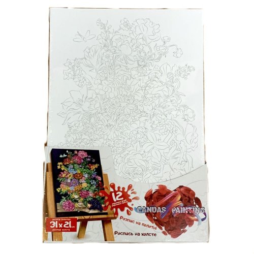 Креативная творчество "Роспись на полотне" Canvas Painting "№10 букет (PX-06-10)