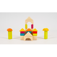 Деревянная игрушка Tribe Конструктор Городок, 30 деталей 496-A00