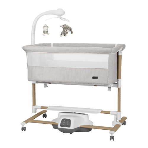Детская приставная кроватка-качалка Carrello Bloom CRL-10304 Silk Beige