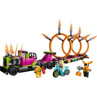 Конструктор Lego City Трюковый грузовик и огненный круг, 479 деталей 60357