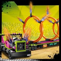 Конструктор Lego City Трюковый грузовик и огненный круг, 479 деталей 60357