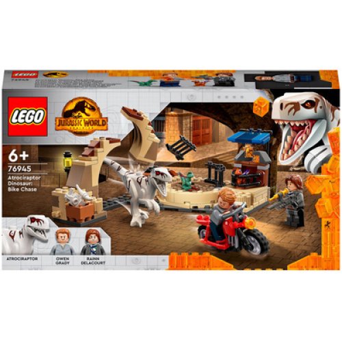 LEGO Jurassic World Преследование атроцираптора на мотоцикле 76945