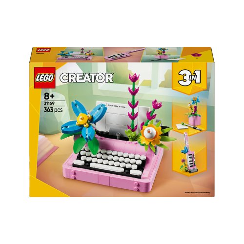 Конструктор Lego Creator 3в1 Печатная машинка с цветами, 363 детали 31169