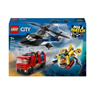 Конструктор Lego City Ремикс вертолетов, пожарных машин и подлодок, 874 деталей 60462