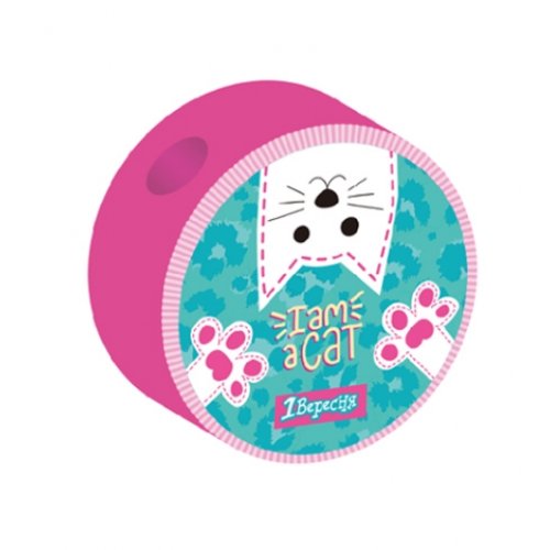 Точилка 1Вересня круглая "I am a cat" (620459)
