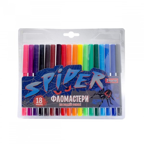 Фломастеры 1Вересня 18 цветов "Spider" (650410)