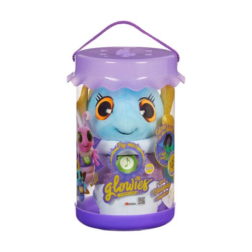 Интерактивная мягкая игрушка Glowies Синий Светлячок GW002