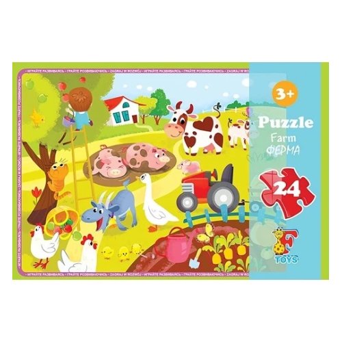Пазлы ТМ "F-Toys" из серии "Ферма", 24 эл (FA03)