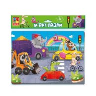 Мягкие пазлы Vlady Toys А4 "Транспорт" на 24 эл (укр) (VT1102-32)