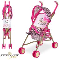 Металлическая коляска для куклы FiVEoNiNE прогулочная, 47-27-55 см T709032