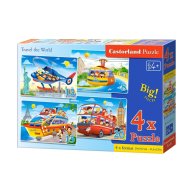 Пазлы Castorland 4х1(8,12,15,20) Путешествия (B-041015)
