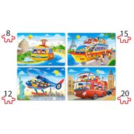 Пазлы Castorland 4х1(8,12,15,20) Путешествия (B-041015)