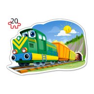 Пазлы Castorland 4х1(8,12,15,20) "Забавные паровозики"