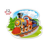 Пазлы Castorland 4х1(8,12,15,20) "Забавные паровозики"