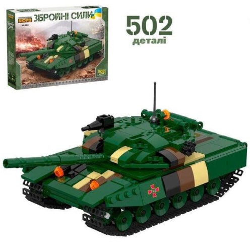 Конструктор Limo Toy Танк, 502 детали KB 004