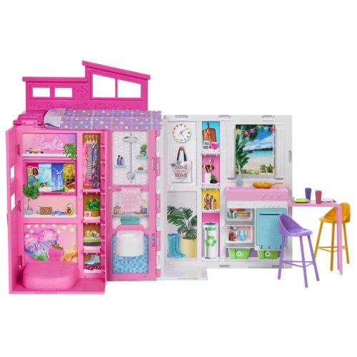 Игровой набор Mattel 2-этажный домик Барби Barbie HRJ76