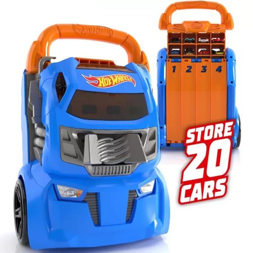 Портативный трек-контейнер Mattel с 4 параллельными дорожками Hot Wheels HWCC14