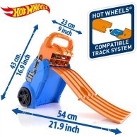 Портативный трек-контейнер Mattel с 4 параллельными дорожками Hot Wheels HWCC14