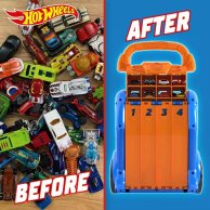 Портативный трек-контейнер Mattel с 4 параллельными дорожками Hot Wheels HWCC14