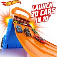 Портативный трек-контейнер Mattel с 4 параллельными дорожками Hot Wheels HWCC14