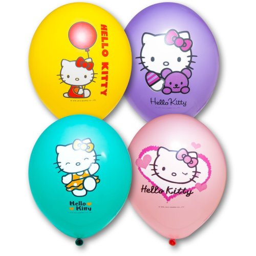 Гелиевый Шарик латексный с рисунком hello kitty 14" (1103-1090)