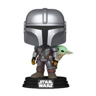 Игровая фигурка Funko Pop! Star Wars Мандалорец с Грогу на спине 90443