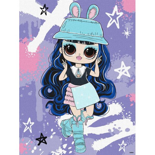 Картина по номерам Ідейка Tweens L.O.L Skate Dance Aya Cherry, 30х40 см KHO1213