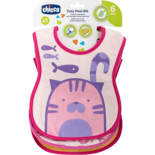 Слюнявчик "WEANING BIB" от 6 месяцев (девочка), 3 шт. 16301.10