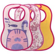 Слюнявчик "WEANING BIB" от 6 месяцев (девочка), 3 шт. 16301.10